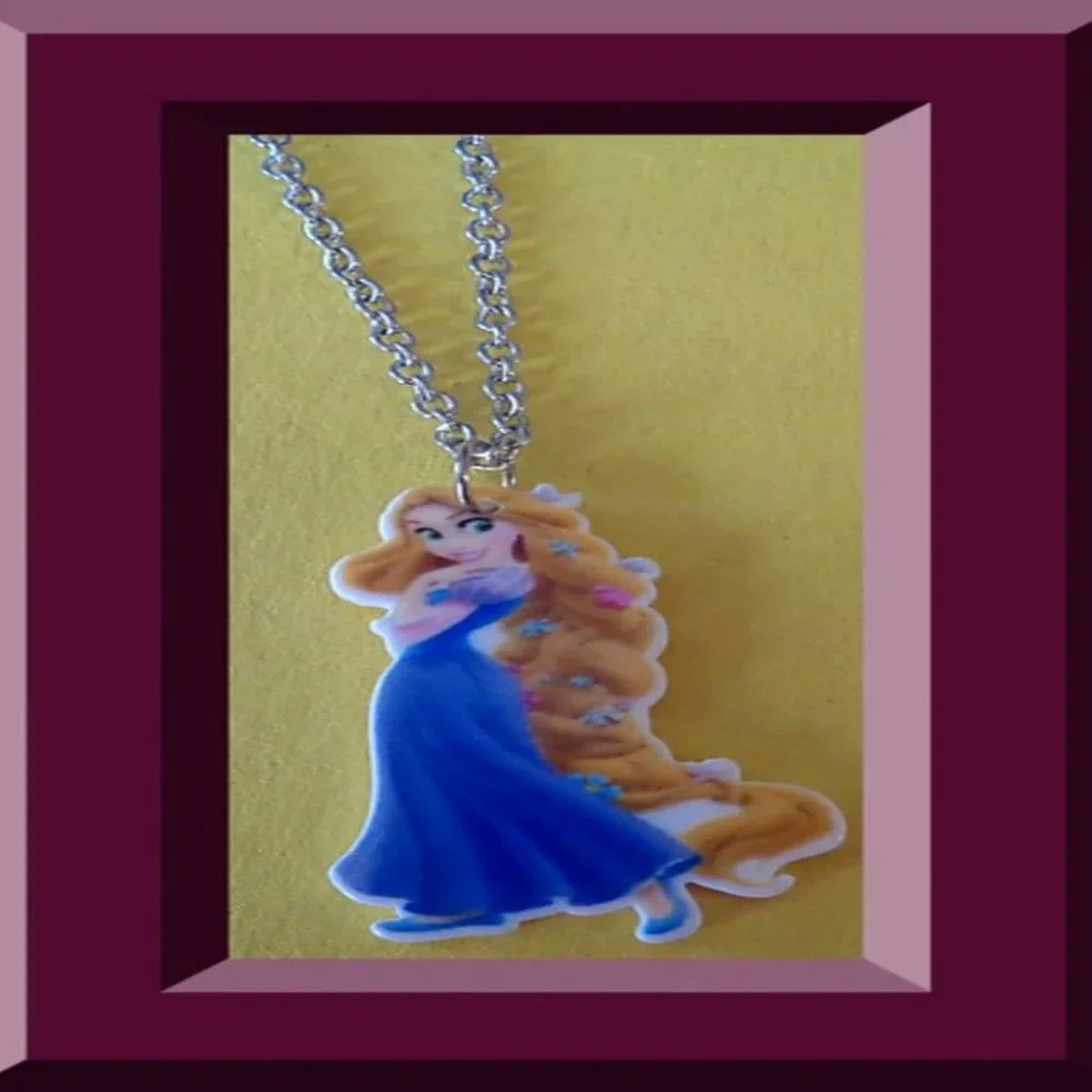 Rapunzel Tangled Themed Necklace For Girls